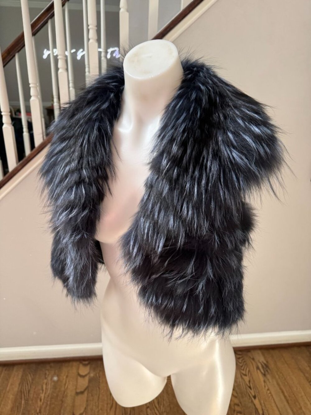 Ramy Brook Dyed Fox Fur Bolero Vest Size XS - Picture 2 of 3
